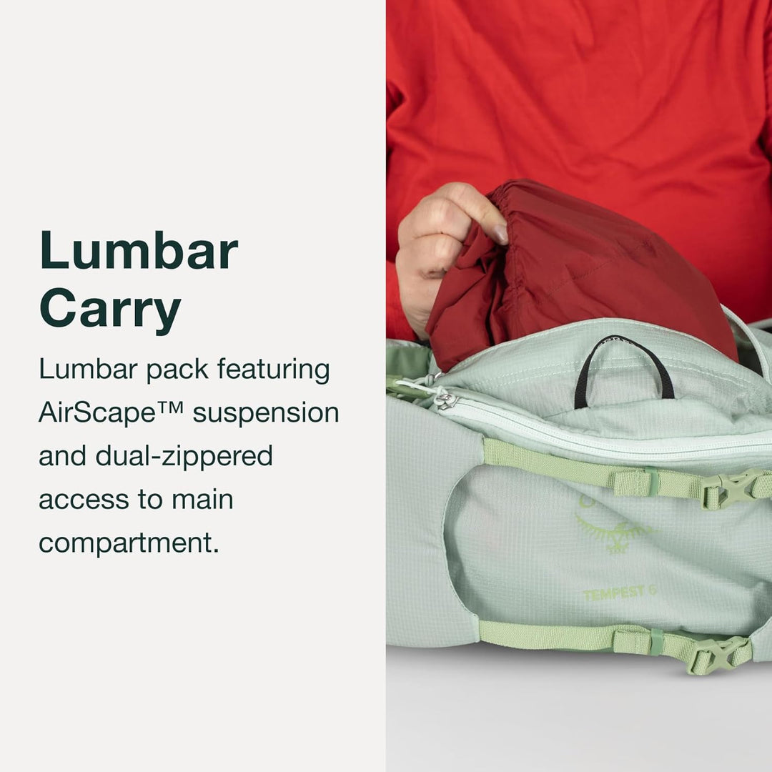 Osprey Tempest 6 Wanderrucksack für Frauen Frosty Mint Green/Botanica, Frosty Mint Green/Botanica