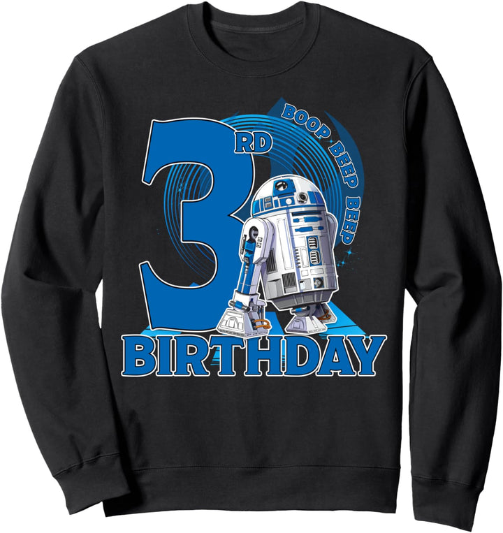 Star Wars R2-D2 Boop Beep Beep 3rd Birthday Sweatshirt
