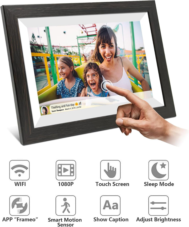 Cytem 10.1 Zoll Digitaler Bilderrahmen | WLAN mit FrameO Software | 32GB | Bewegungssensor | Automat