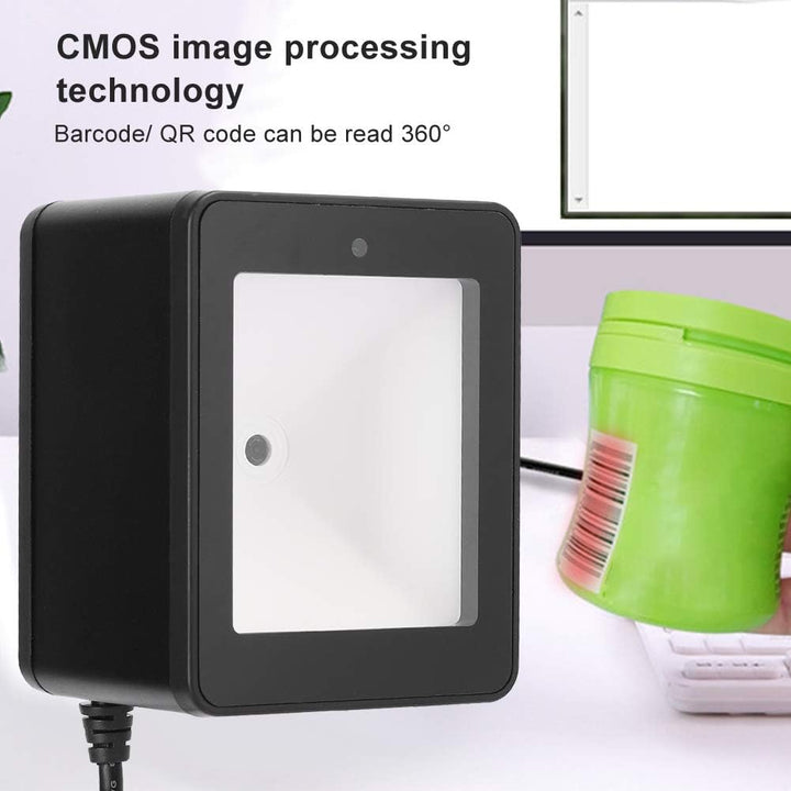 Barcode-Scanner, Desktop-Barcode-Scanner QR-Code-Scan-Plattform Supermarkt Mobile Payment YHD-9800 f