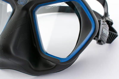 SEAC Raptor, Low Volume Maske für Freitauchen u standard schwarz/blau, standard schwarz/blau