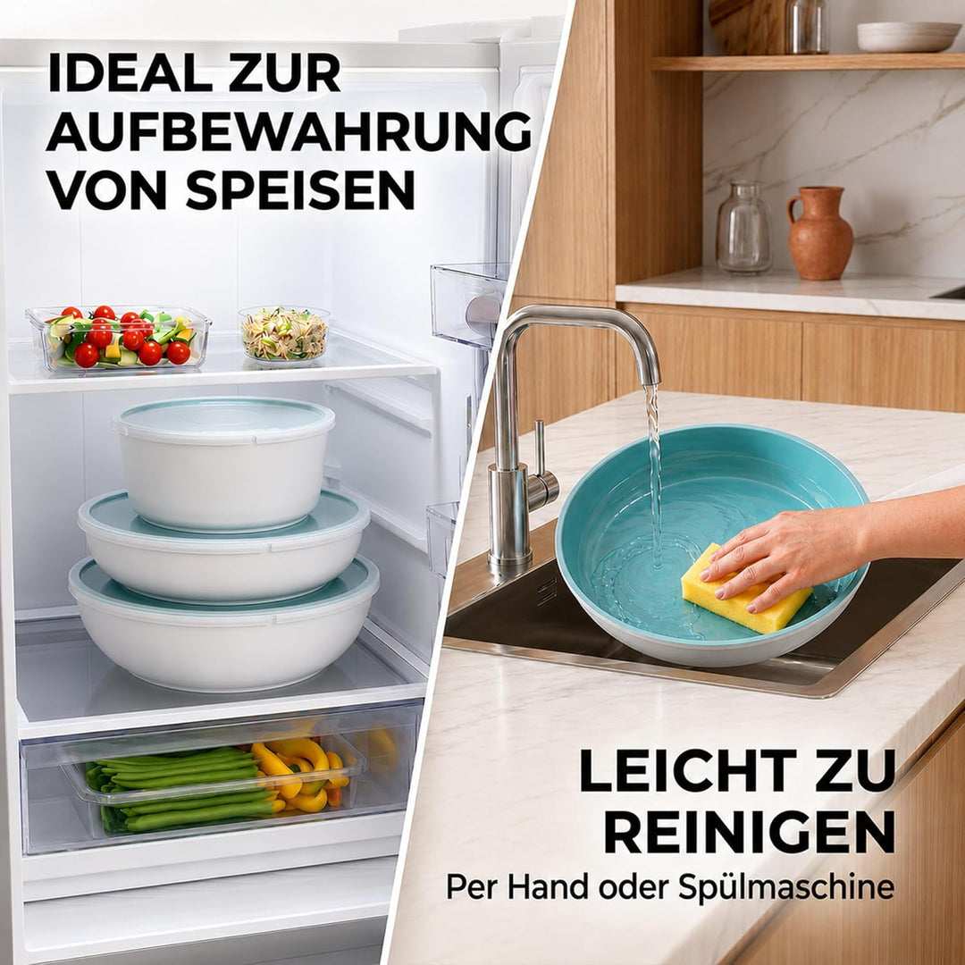 NEOFLAM® - Midas Plus Topf- und Pfannen-Set mit abnehmbarem Griff, 8-teilig, induktionsgeeignet, Ker