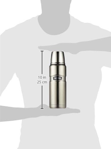 Thermos 4003.205.047 Isolierflasche Stainless King, 0,47 L, Edelstahl mattiert Edelstahl 470 ml ohne