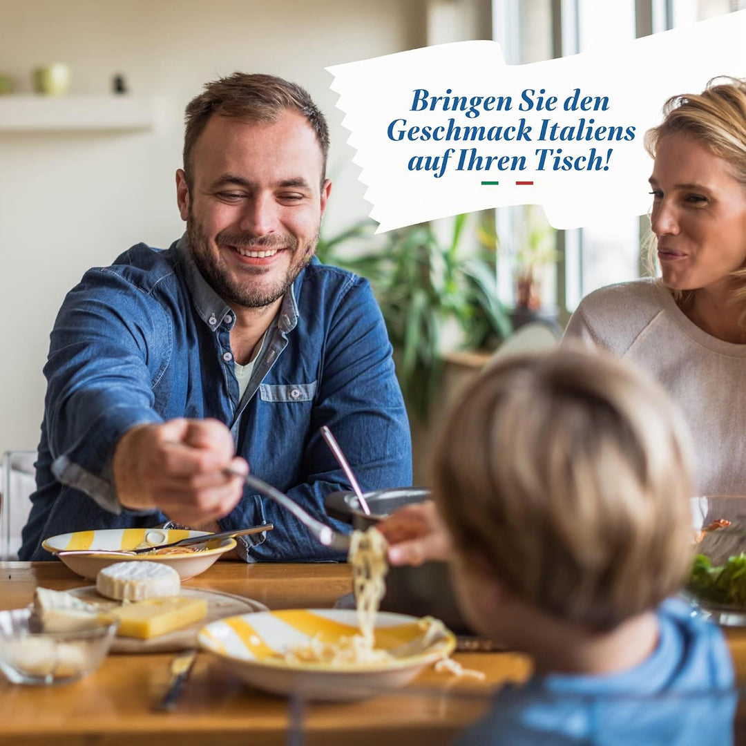 La Gondola Set mit 2 Hausgemachten Ravioli-Stempeln - Rund Glatt 38mm & Quadratisch Gewellt 45x45mm