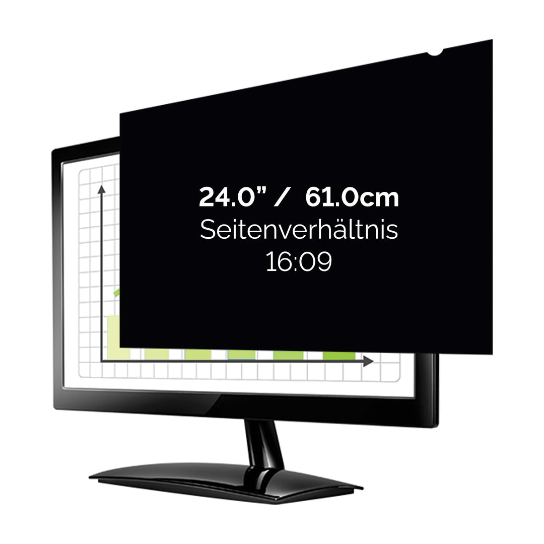 Fellowes PrivaScreen Blickschutzfilter für Laptop und Monitor-Widescreen 60,9 cm (24 Zoll) 16:9 24.0