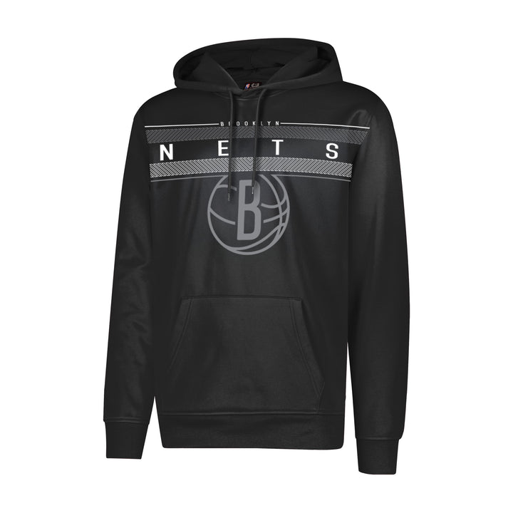 NBA Herren Fleece Hoodie Pullover Sweatshirt Poly Midtown, Herren, Midtown Hoodie M Schwarz, M Schwa