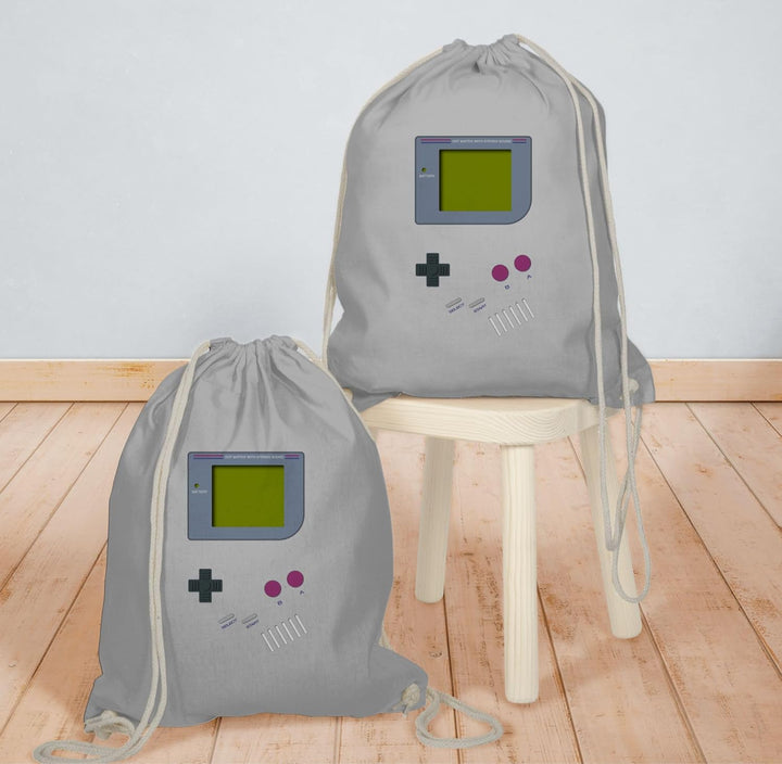 Shirtracer - Turnbeutel Rucksack - Gameboy | Nerds 01 Hellgrau, 01 Hellgrau