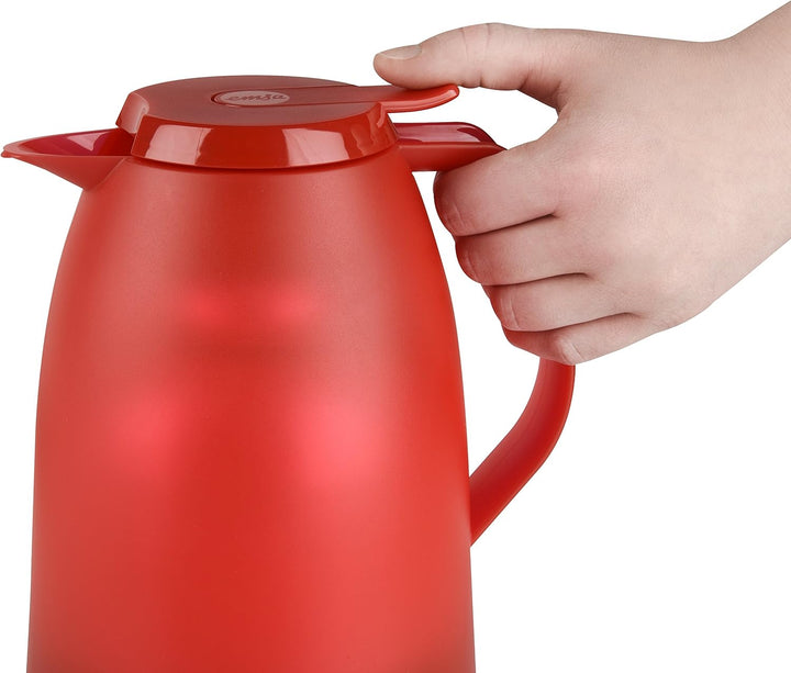 Emsa 514503 Mambo Isolierkanne | 1 Liter | Quick Tip Verschluss | 100% dicht | Hält 12 h heiss /24 h