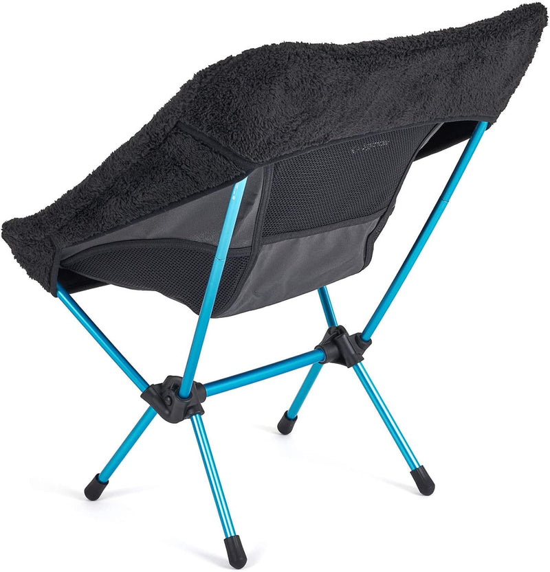 Helinox Fleece Seat Warmer | Wendbarer schwarzer Sitzwärmer für Helinox Chair One, Chair One Large,