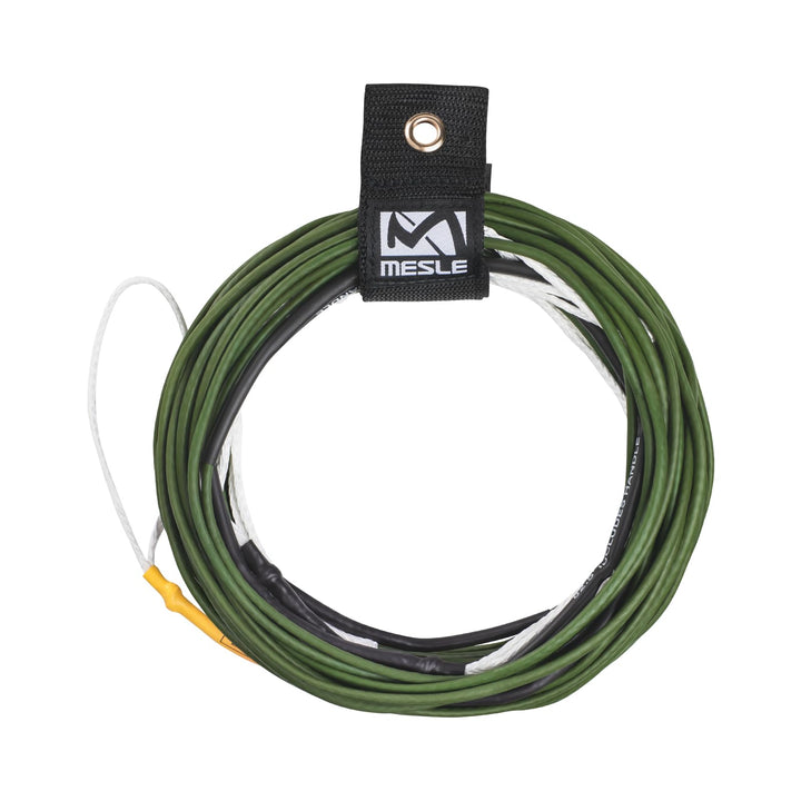Mesle Wakeboard Leine Ten 80', Silikon-Seil ohne Stretch, 7 Sections schwimmend olive, olive