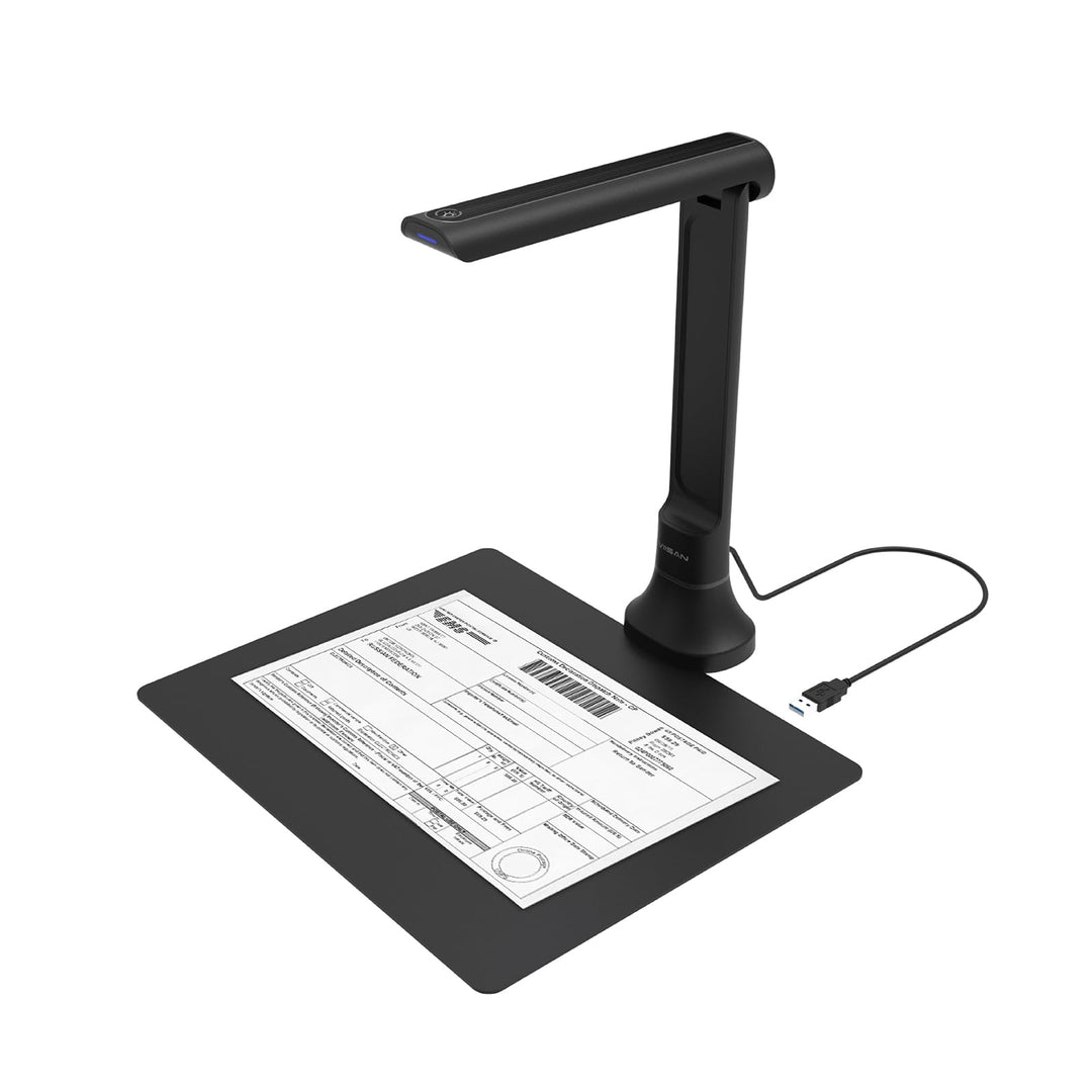 VIISAN DB8401 4K A4 Dokumentenscanner &amp; Buchscanner – 16MP Overhead Scanner für Dokumente &amp; Bücher,