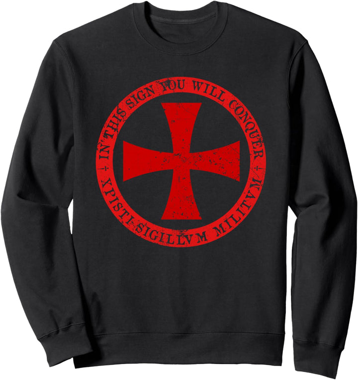 Tempelritter - Malteserkreuz, Schild Mittelalterlicher Kreuzritter Sweatshirt
