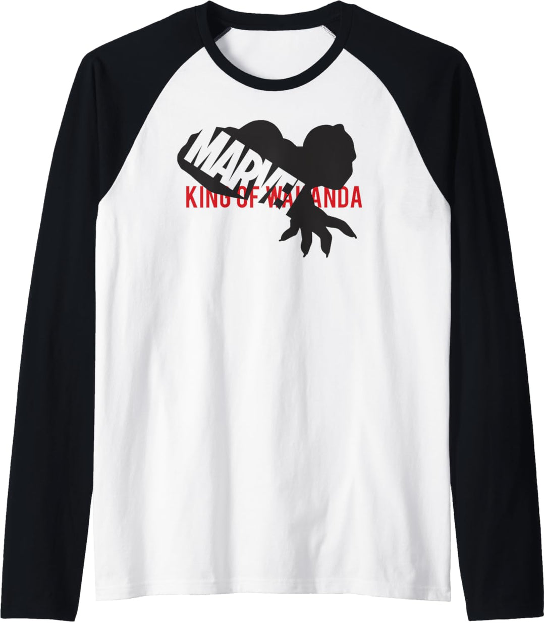 Marvel Black Panther King Of Wakanda Marvel Logo Raglan