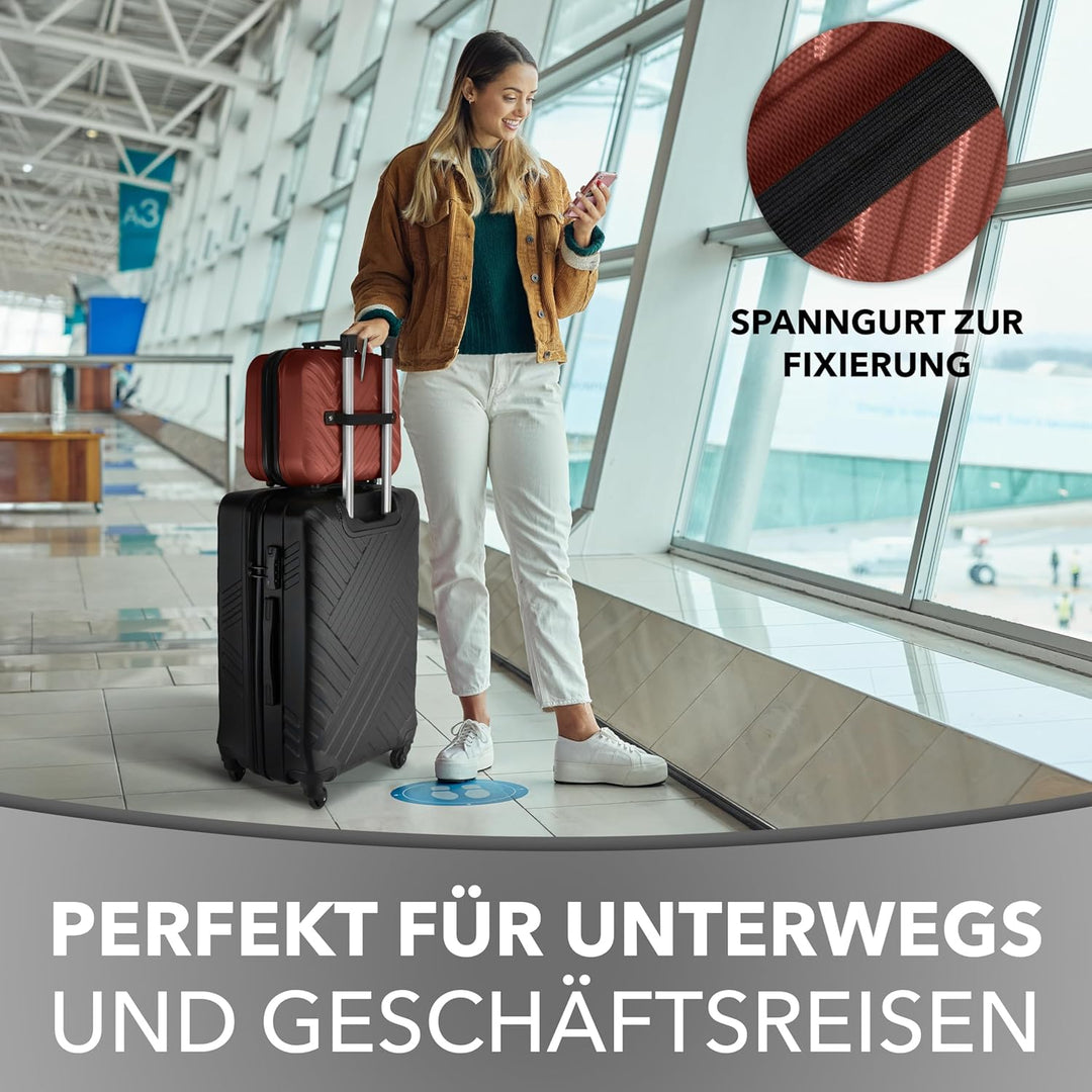 Xonic® Design Kosmetikkoffer aus ABS Hartschale – Robustes Beautycase als Handgepäck - Kosmetiktasch