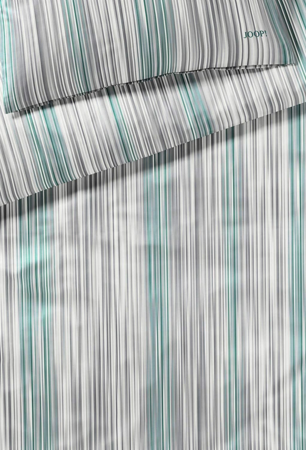 Joop! Bettwäsche Pinstripe jade 1 Bettbezug 200 x 200 cm + 2 Kissenbezüge 80 x 80 cm, 1 Bettbezug 20