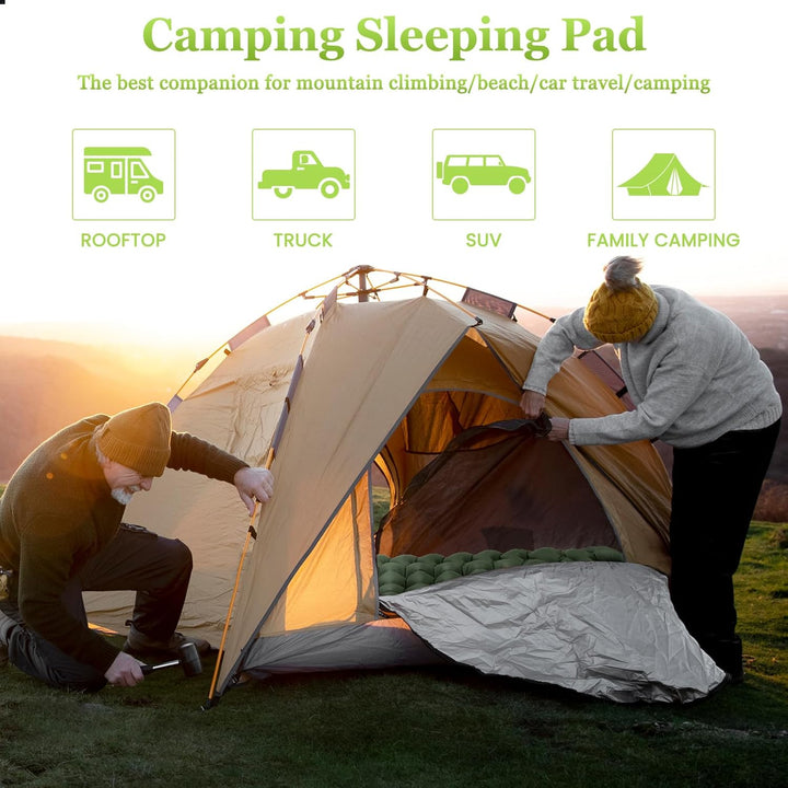 Satisure Wasserdicht Isomatte Camping Aufblasbare Matratze Outdoor, Ultraleicht Luftmatratze mit Fus