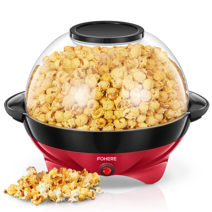 Popcornmaschine, 5L Popcorn Maker für Zuhause, Popcorn Machine mit Zucker, Öl, Butter, Antihaftbesch