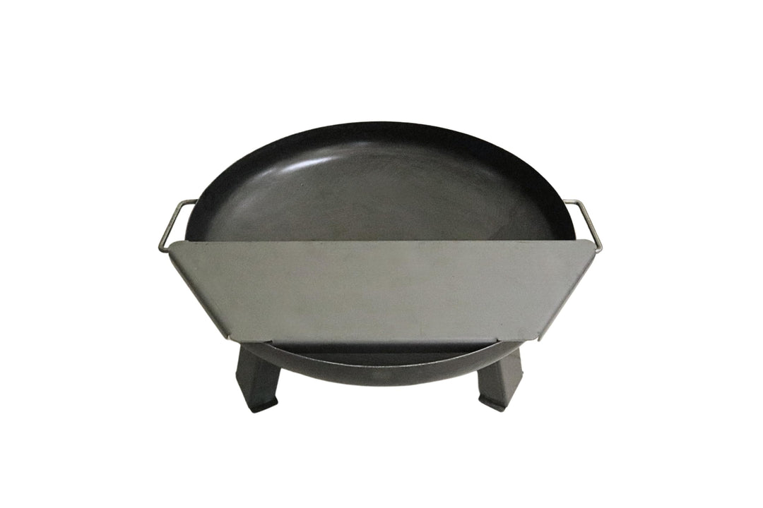 Feuerplatte Plancha Platte aus Stahl 4mm, Grillplatte passend für Feuertonne 100 cm (Lieferung ohne