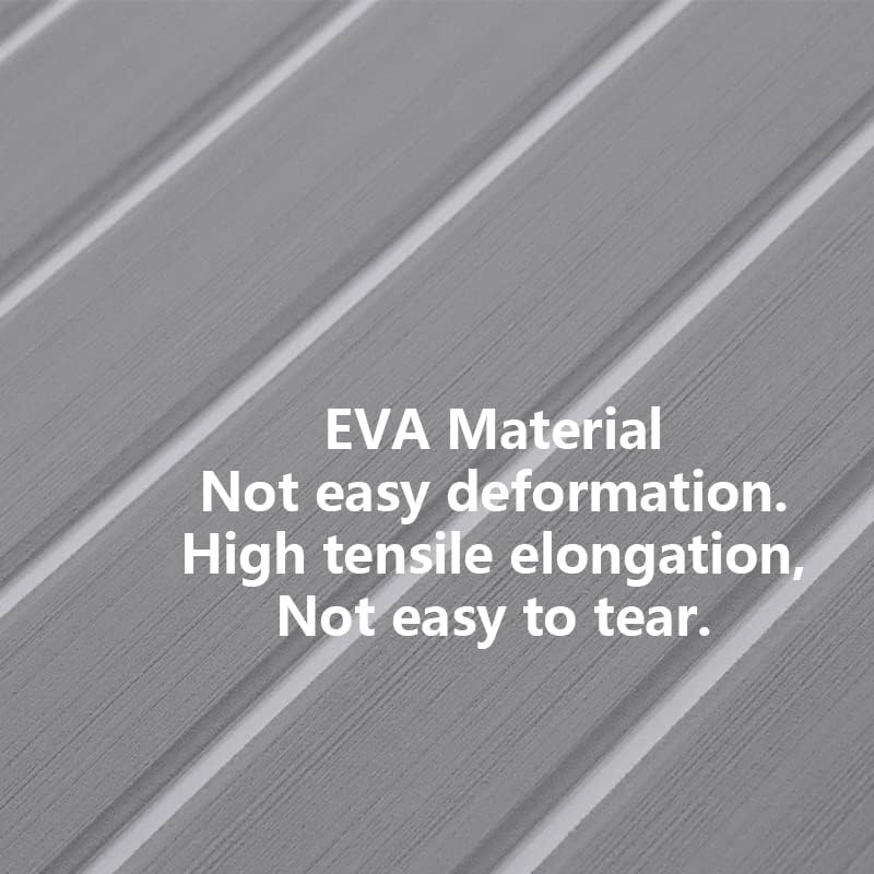 Hzkaicun Eva Schaum Boot 240x17/41/60/90 cm, Teakholz Eva Schaum Bodenbelag, Selbstklebende Deck Tep