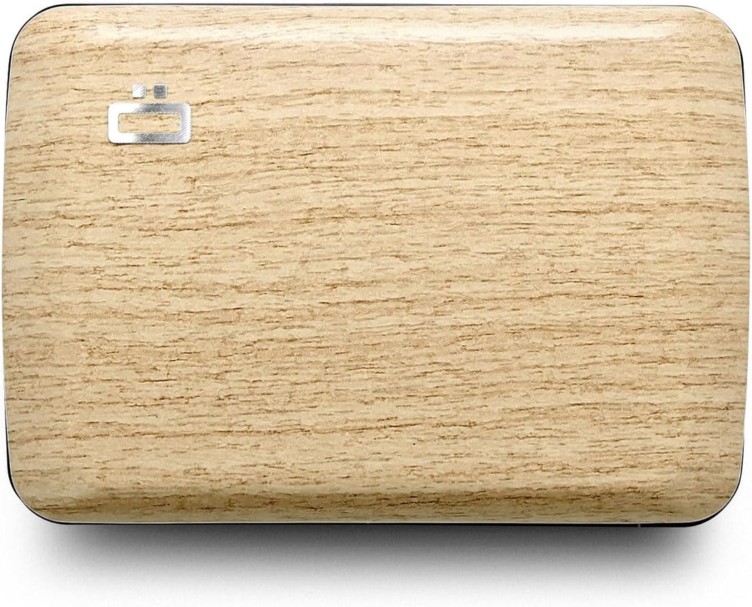 OGON Aluminium Geldbörse Smart Case V2 - Einfache Lagerung - Metallverschluss - Kartenetui mit RFID-