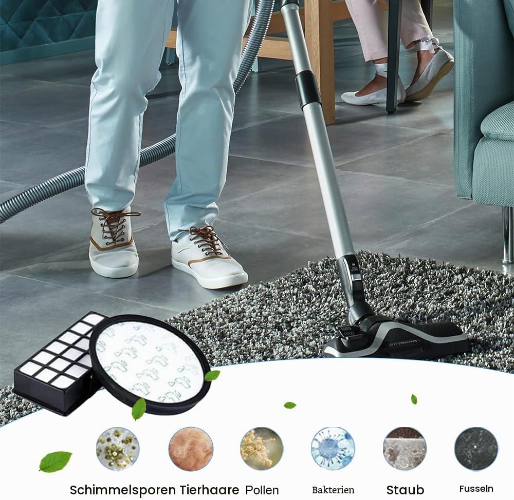2 Sätze RO7681 Filter für Rowenta Silence Force Cyclonic Staubsauger 4AAAA Modelle,RO7612EA RO7643EA