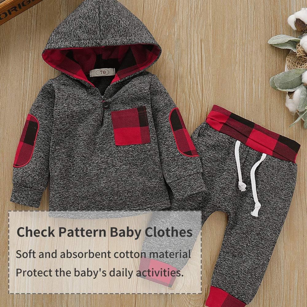 Baby Mädchen Outfit 2 Stücke Set Gestreifte Blumen Hoodies mit Tasche Top + Lange Hosen Sweatshirt O