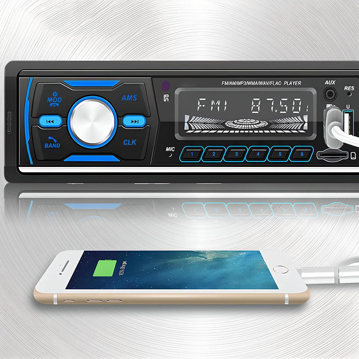 Retoo Autoradio mit Bluetooth Freisprecheinrichtung und Fernbedienung, 1 DIN MP3 Player mit 2 USB fü