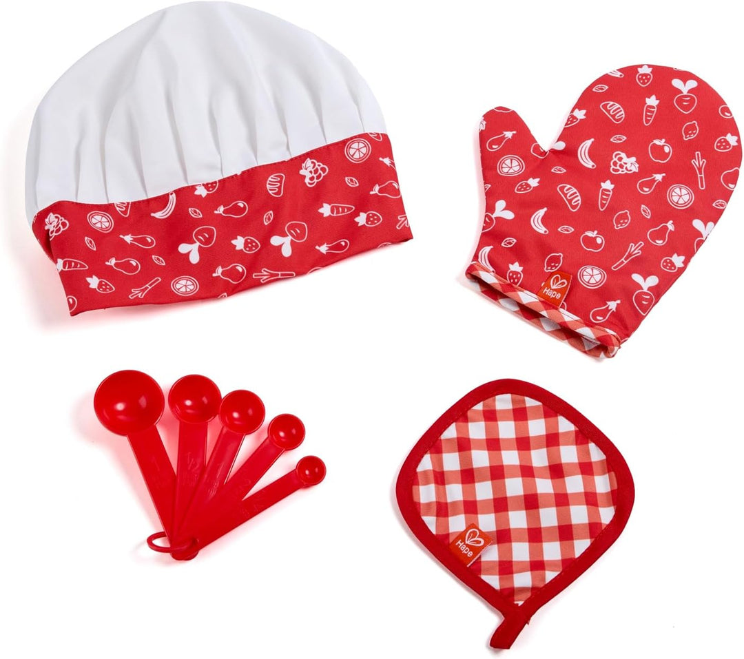 Hape E3162 - Chefkoch-Set, Küchenspielzeug, bunt Chefkoch-Set Single, Chefkoch-Set Single