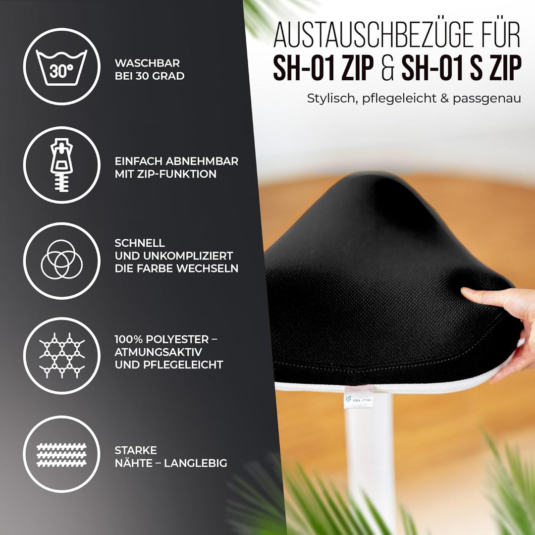 SH-01 Zip Premium Sitzbezug | Für einfache Reinigung und flexiblen Farbwechsel | Perfekt geeignet fü