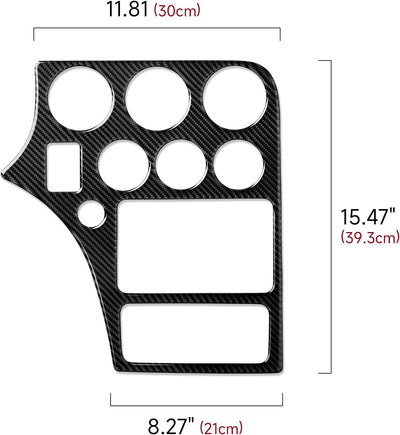 OYDDL Auto CD Panel Autoaufkleber Carbon Fiber Trim Kompatibel mit Alfa Romeo 159 939 Brera Spider Z