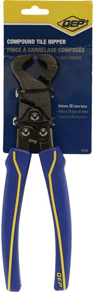 QEP 22,9 cm. Verbundfliesenzange mit Wolframkarbid-Spitzen für alle Fliesentypen bis 0,6 cm. Dicke