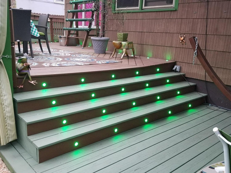 INDARUN LED Bodeneinbauleuchten Aussen RGB 10er Set, Ø30mm WiFi Terrasse Einbaustrahler, Led Terrass