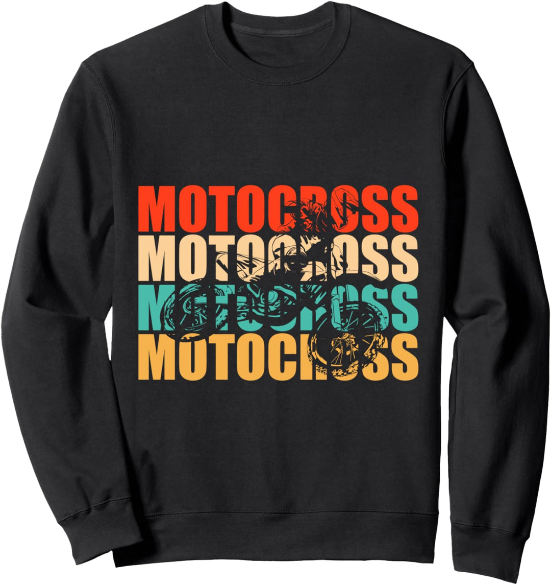 Motocross Motorrad Design Motiv mit Spruch für Biker Sweatshirt
