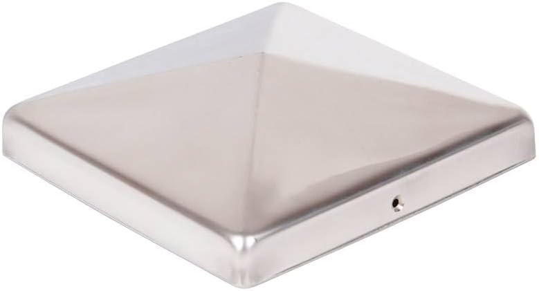 5 x Pfostenkappe 151x151 mm Pyramide aus Edelstahl rostfrei – Abdeckkappe für Holzpfosten 150x150 mm