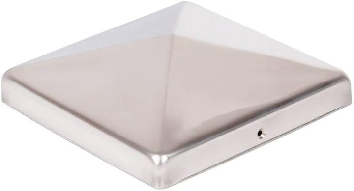 5 x Pfostenkappe 151x151 mm Pyramide aus Edelstahl rostfrei – Abdeckkappe für Holzpfosten 150x150 mm