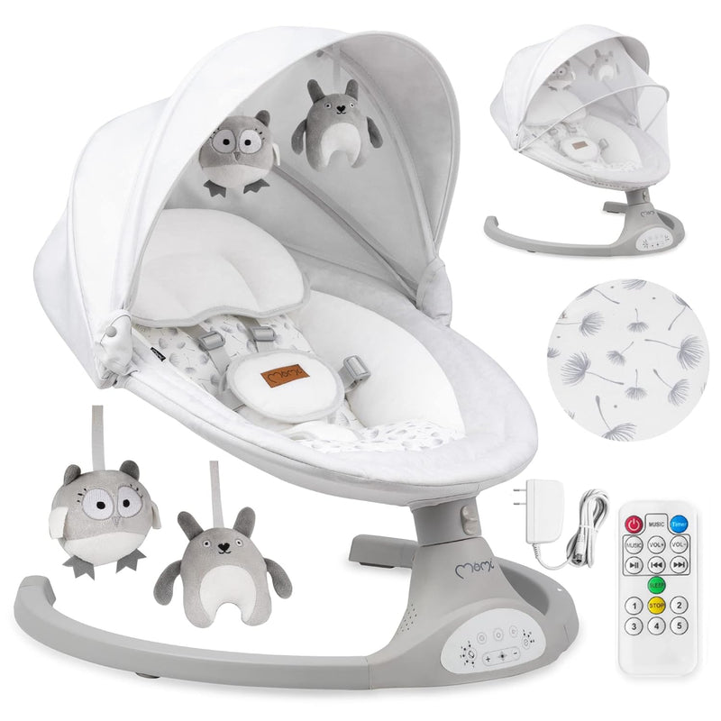 MoMi LAMI Babywippe für Kinder bis 9 kg & Infantino Flip Advanced 4-in-1 Carrier with Bib - Ergonomi