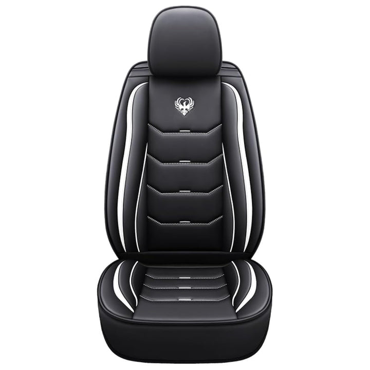car passion 1 Universelle Sportlich Schonbezug Auto in Kunstleder, Sitzbezug Auto Vordersitze mit Ko