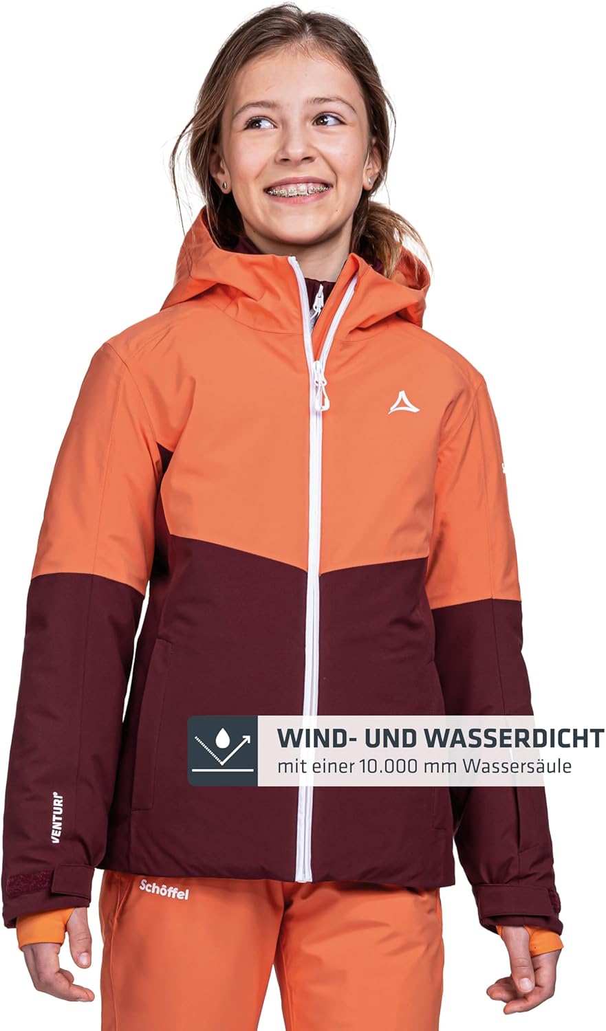 Schöffel Mädchen Ski Jacket Rastkogel G, wasserdichte, atmungsaktive Skijacke, Kinder Winterjacke mi
