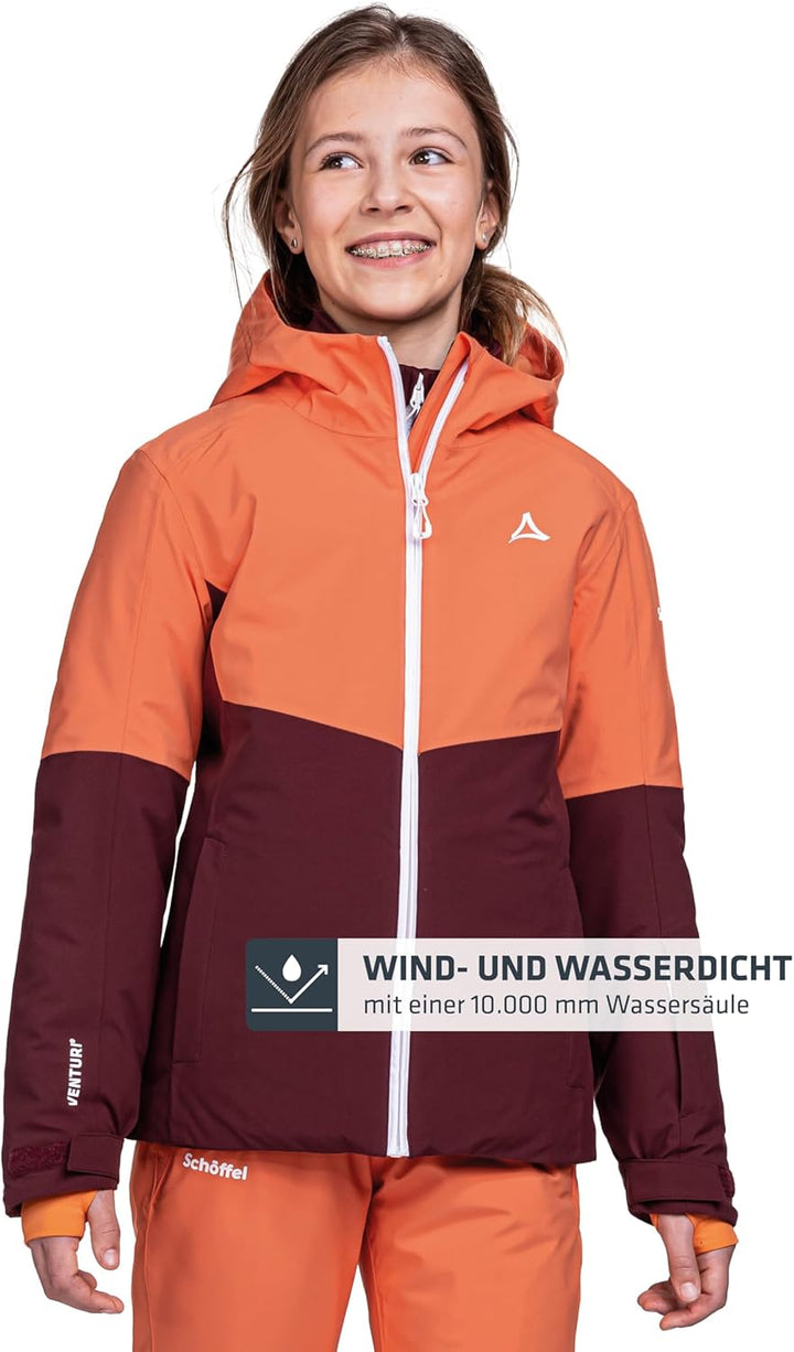 Schöffel Mädchen Ski Jacket Rastkogel G, wasserdichte, atmungsaktive Skijacke, Kinder Winterjacke mi