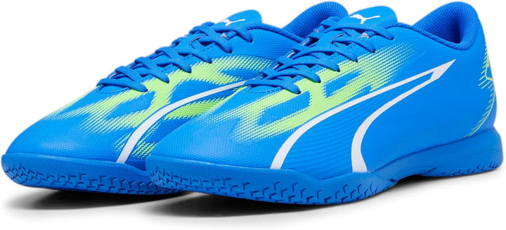 PUMA Herren Ultra Play It Fussballschuh 43 EU Ultra Blue Puma White Pro Grün, 43 EU Ultra Blue Puma