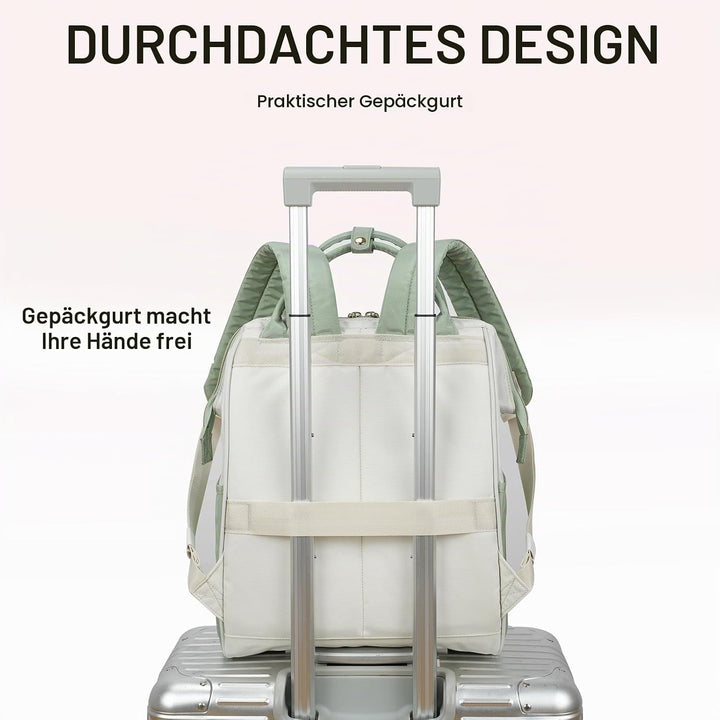 KROSER Laptop-Rucksack Damen 17 Zoll Business Reiserucksack Wasserdicht mit Hartgeschältem Sicherhei