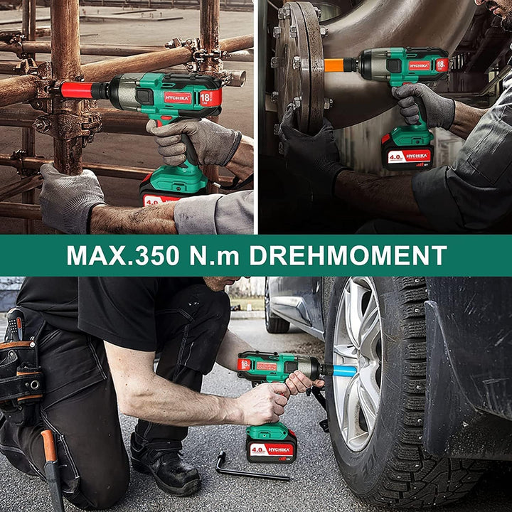 HYCHIKA Professional Akku-Drehschlagschrauber 18V (Nur Schlagschrauber), Nur Schlagschrauber