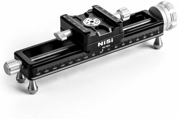NiSi NM180 Makro Fokussierschiene - 360° Rotierbar Stabiler Makroschlitten/Makro Einstellschlitten/M