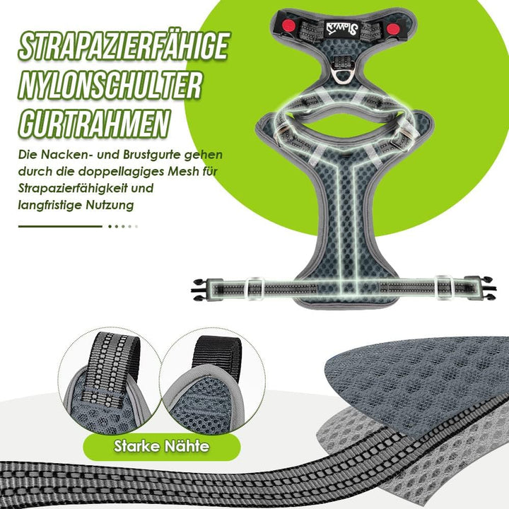 Eyein No-Pull Hundegeschirr, Air-Mesh Atmungsaktiv Brustgeschirr für kleine, mittelgrosse und grosse