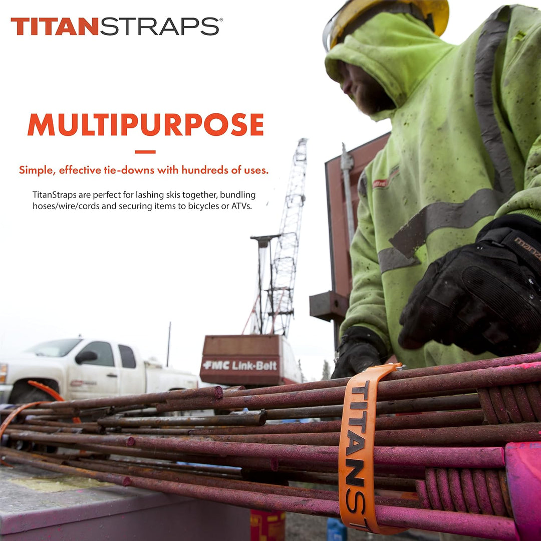 Titan Industrial Straps Sicherheitsgurt-Set zum Sichern von Splits, Lastenfahrrädern, Gartenschläuch