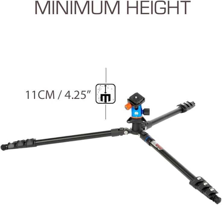 3 Legged Thing Patti 2.0 Flip Lock Stativ mit AirHed Mini Ocean Blue Ozeanblau, Ozeanblau