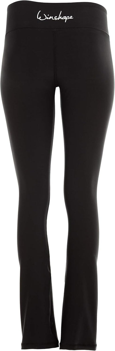 WINSHAPE Damen Boot Cut Leggings Damen Functional Boot Cut Leggings Bcl102, Schwarz, Slim Style, Fit