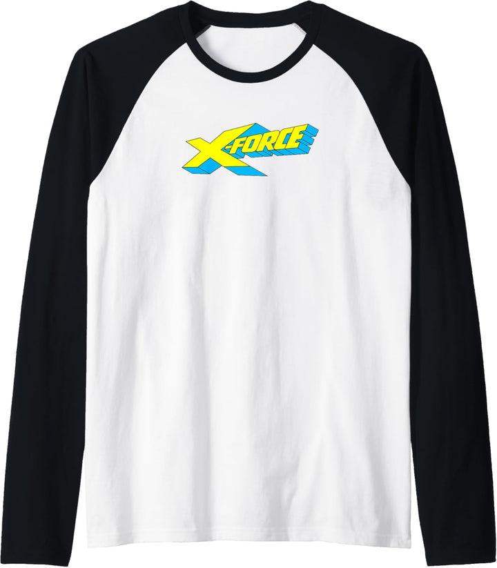 Marvel X-Men X-Force Bold Bright Logo Raglan