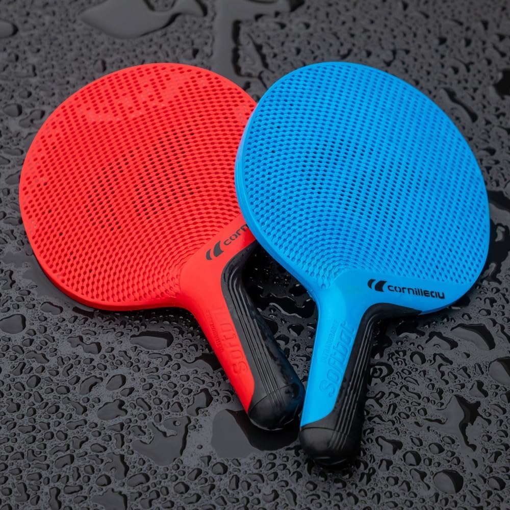 Cornilleau CORNILLEAUSoftbat Eco Design Tischtennisschläger (Set von 2), rot/blau, Einheitsgrösse