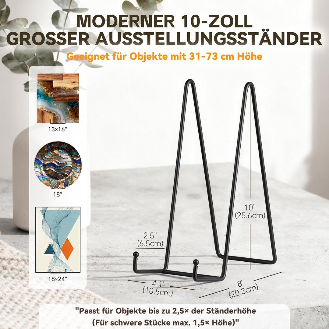 Tellerständer aus Metall Tellerhalter Tisch - Aufsteller und Halter für grosse Teller, Bilderrahmen,